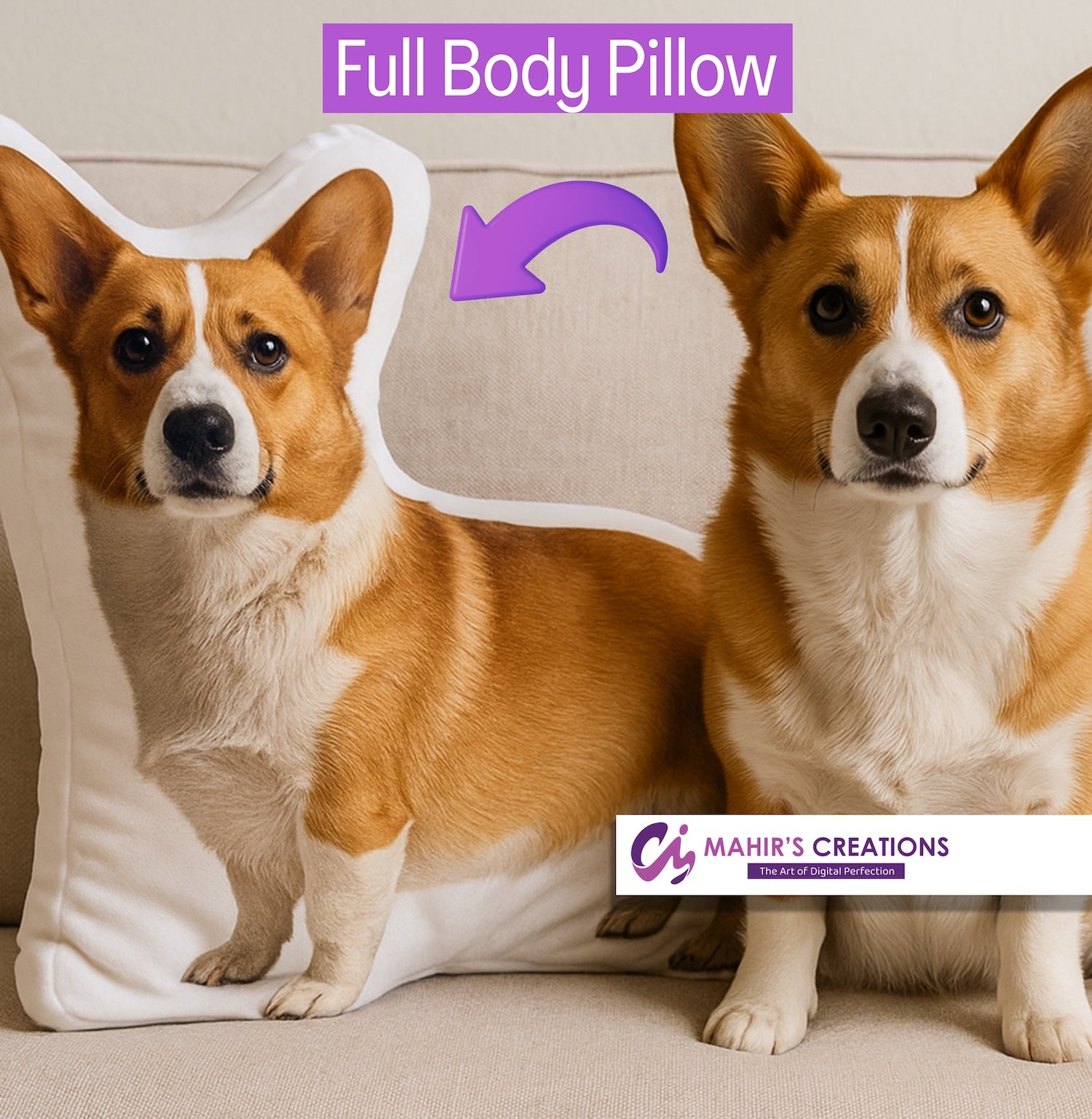 Custom-shaped pillow
