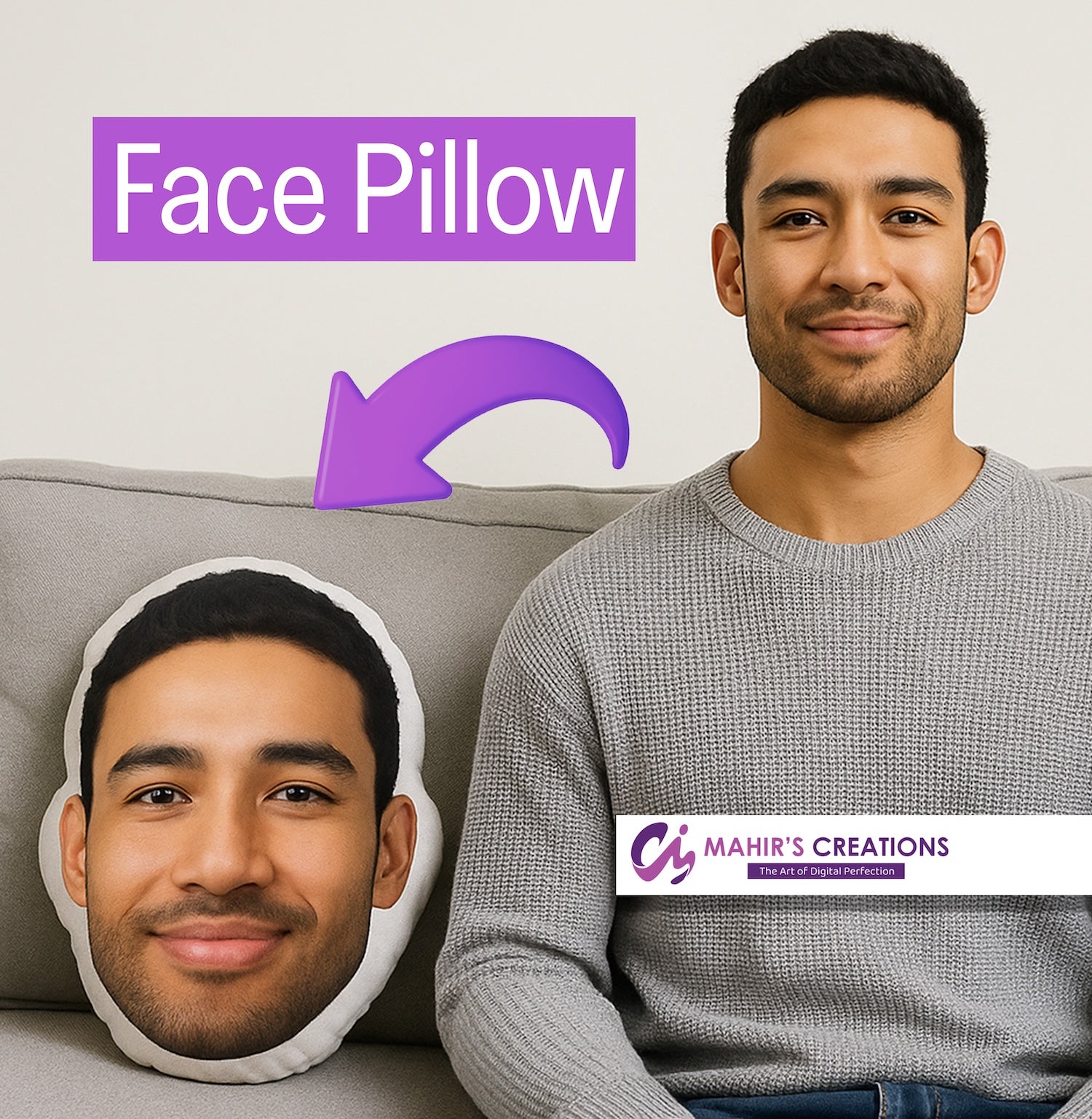 Custom-shaped pillow