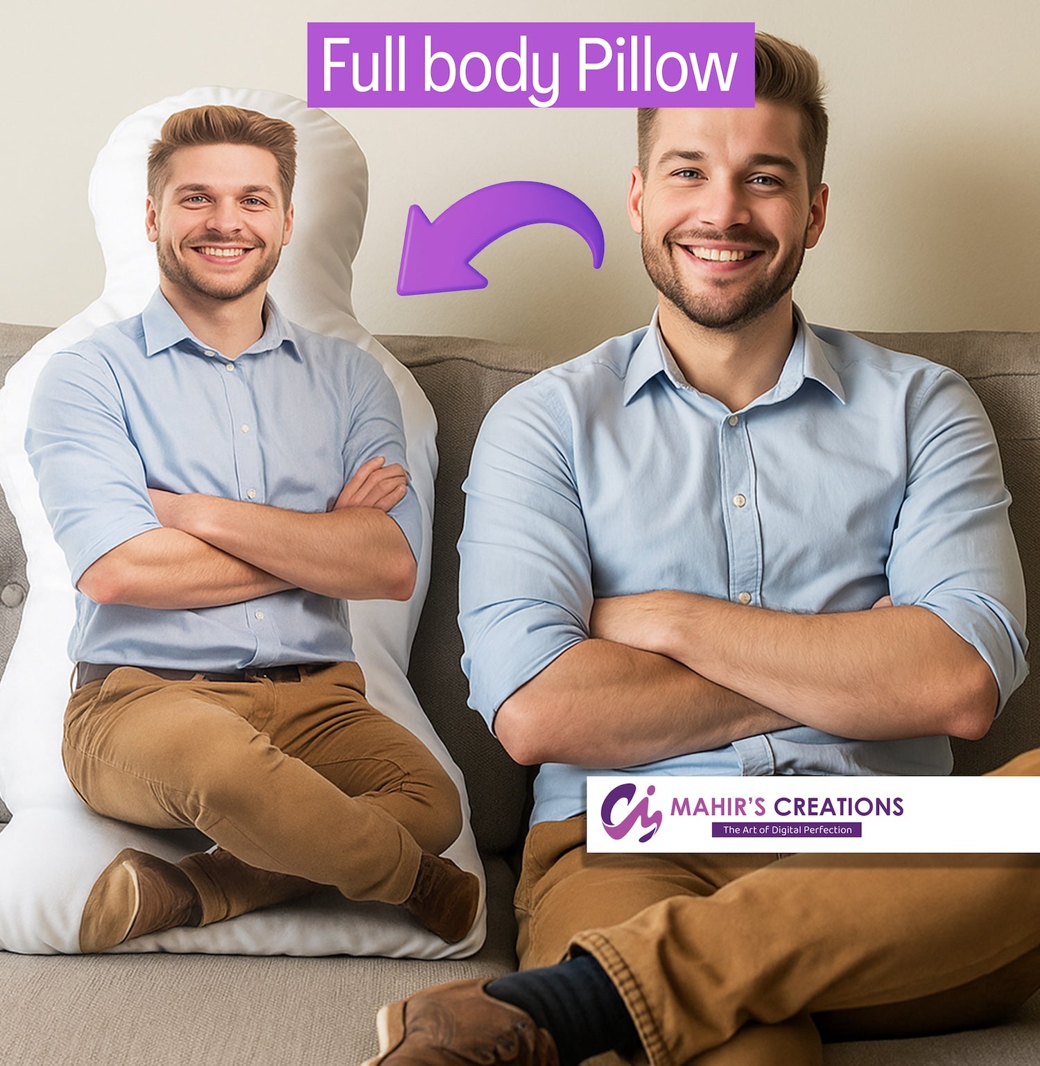 Custom-shaped pillow