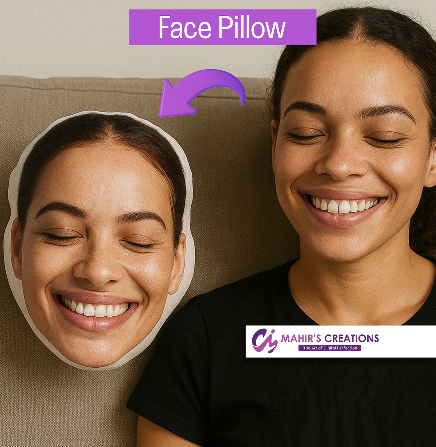 Custom-shaped pillow