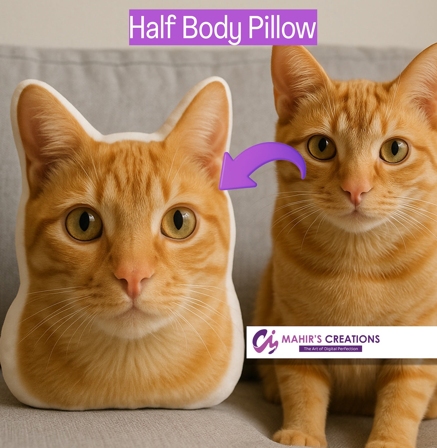 Custom-shaped pillow