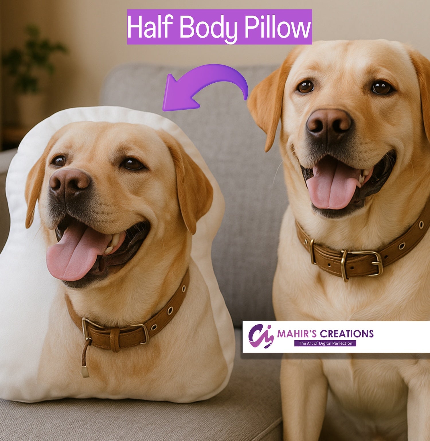 Custom-shaped pillow